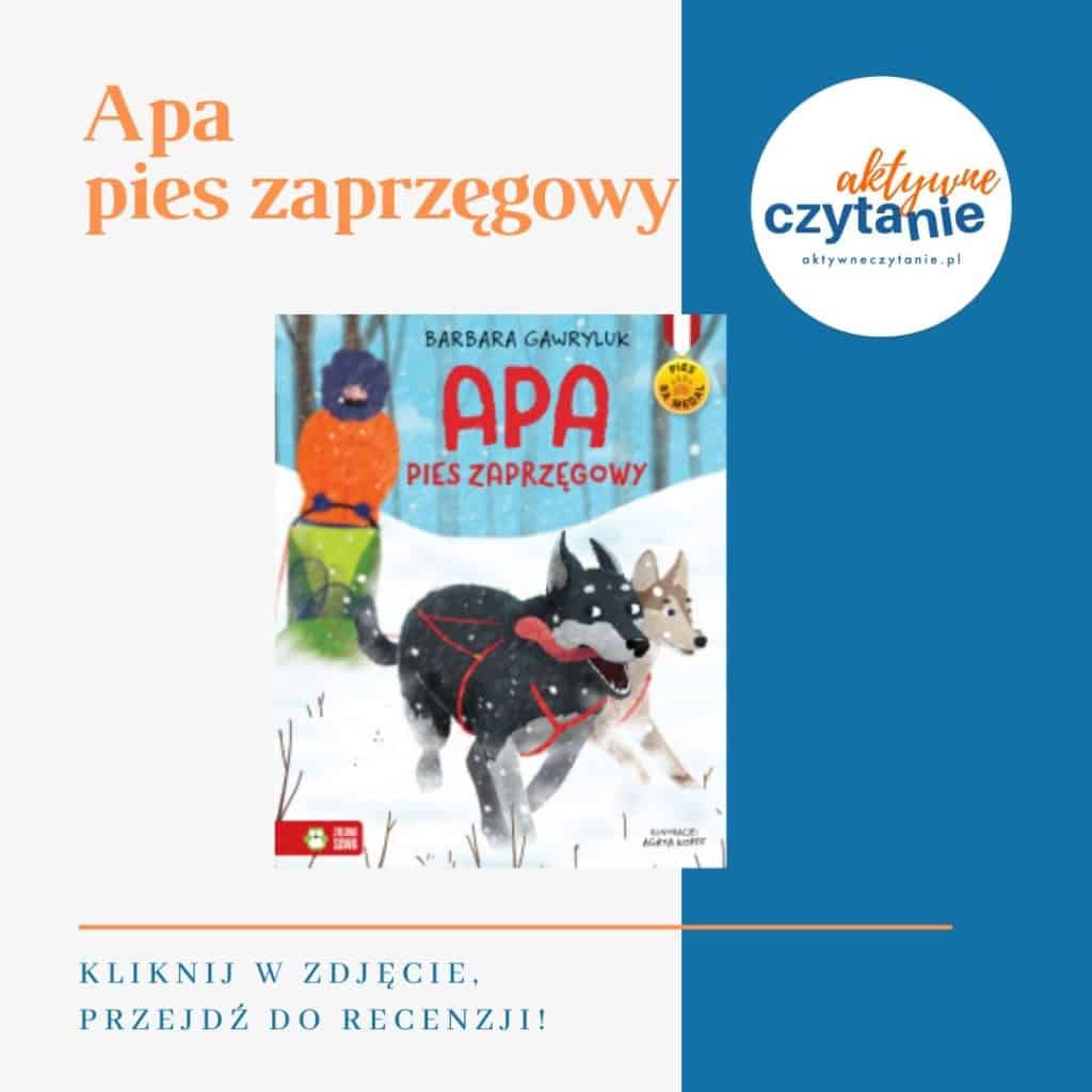 Apa pies zaprzęgowy książki dla dzieci montessori friendly