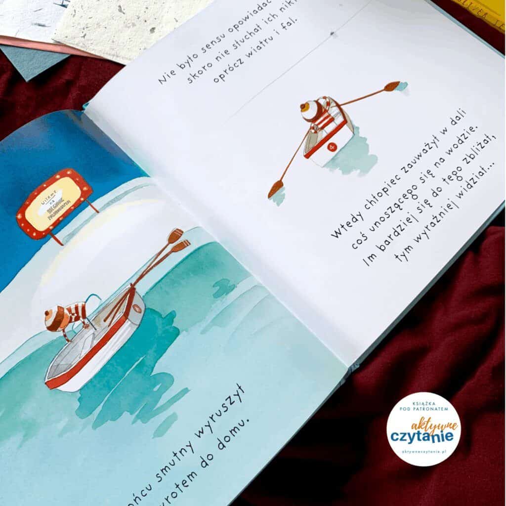 chlopiec i pingwin tekturka ksiazki dla dzieci aktywne czytanie recenzja