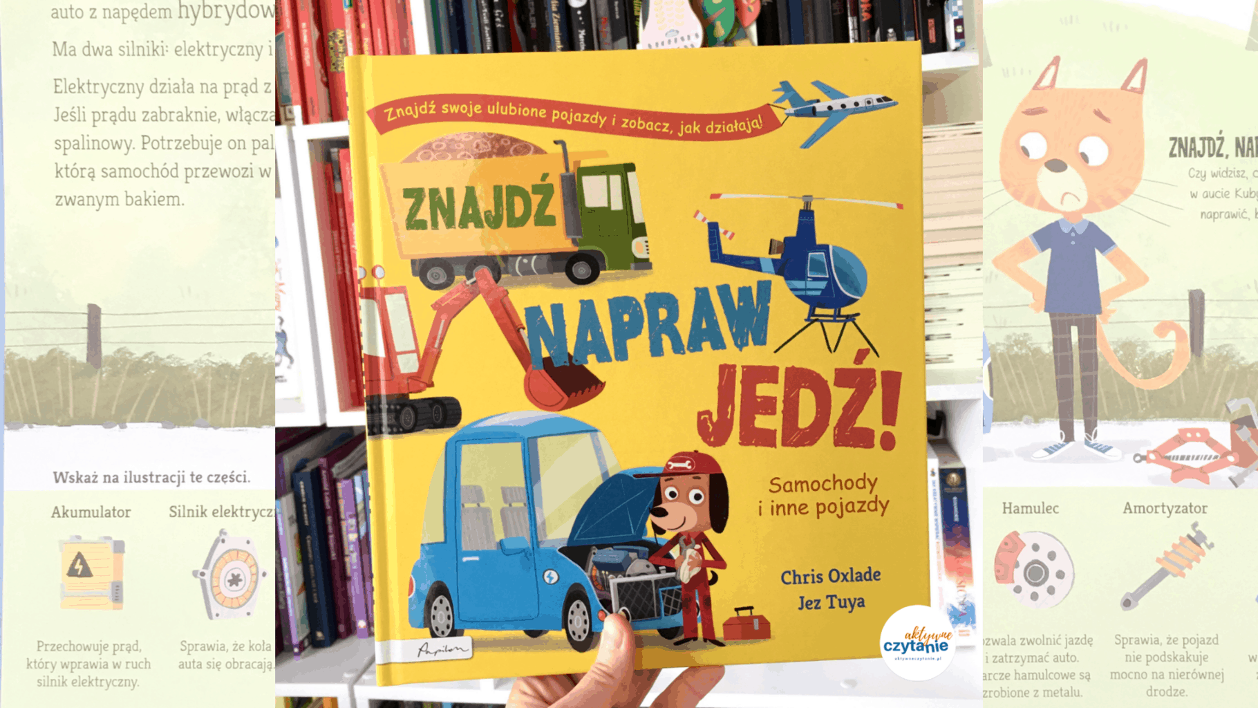 znajdz napraw jedz ksiazki dla dzieci arecenzja aktywne czytanie ksiazka znajdz napraw jedz samochody i inne pojazdy recenzja aktywne czytanie5