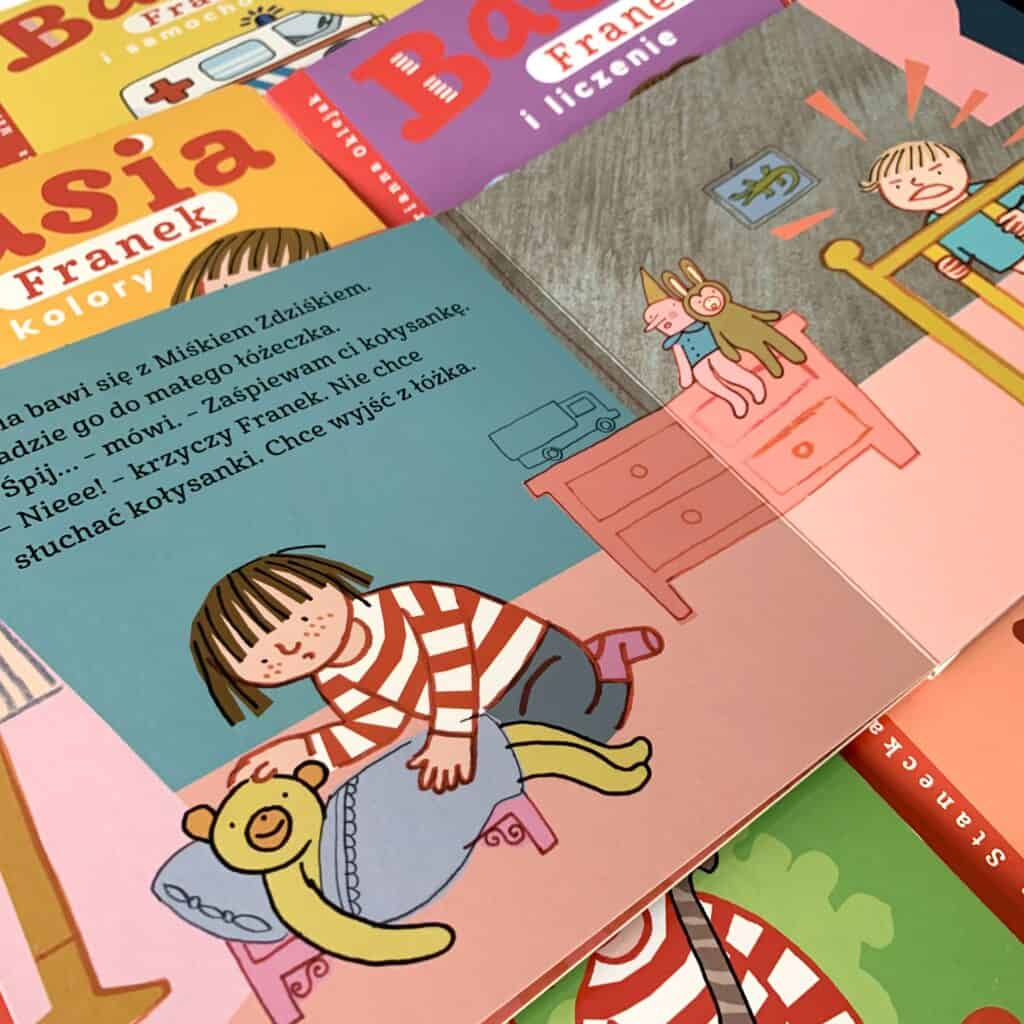 Basia franek i zasypianie kartonowe serie dla dzieci