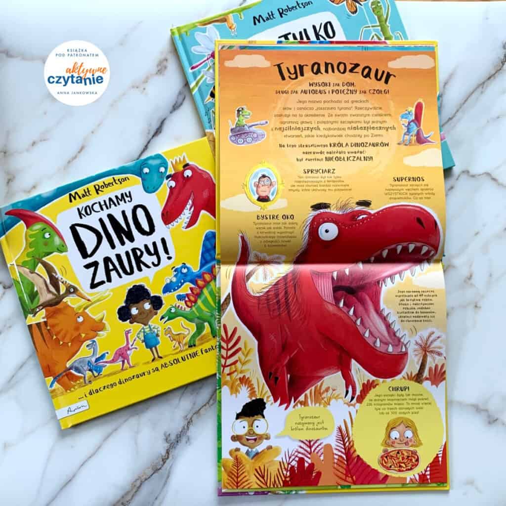 kochamy dinozaury recenzja ksiazki dla dzieci papilon