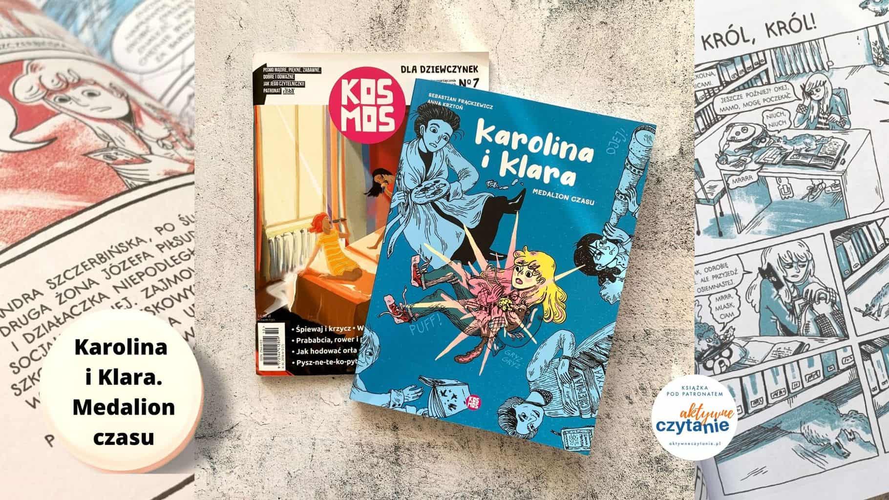 karolina i klara medalion czasu komiks recenzja ksiazki dla dzieci herstoria1