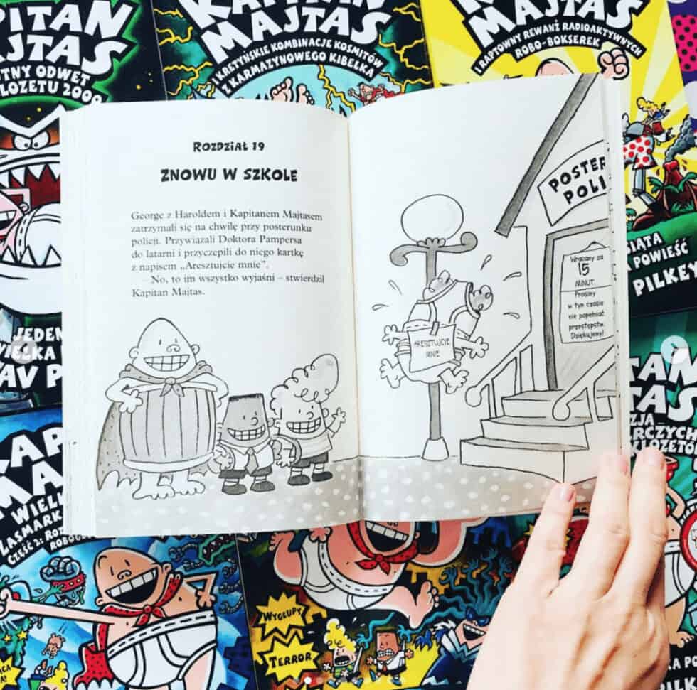 kapitan majtas recenzja ksiazki dla dzieci komiksy dla modziezy6