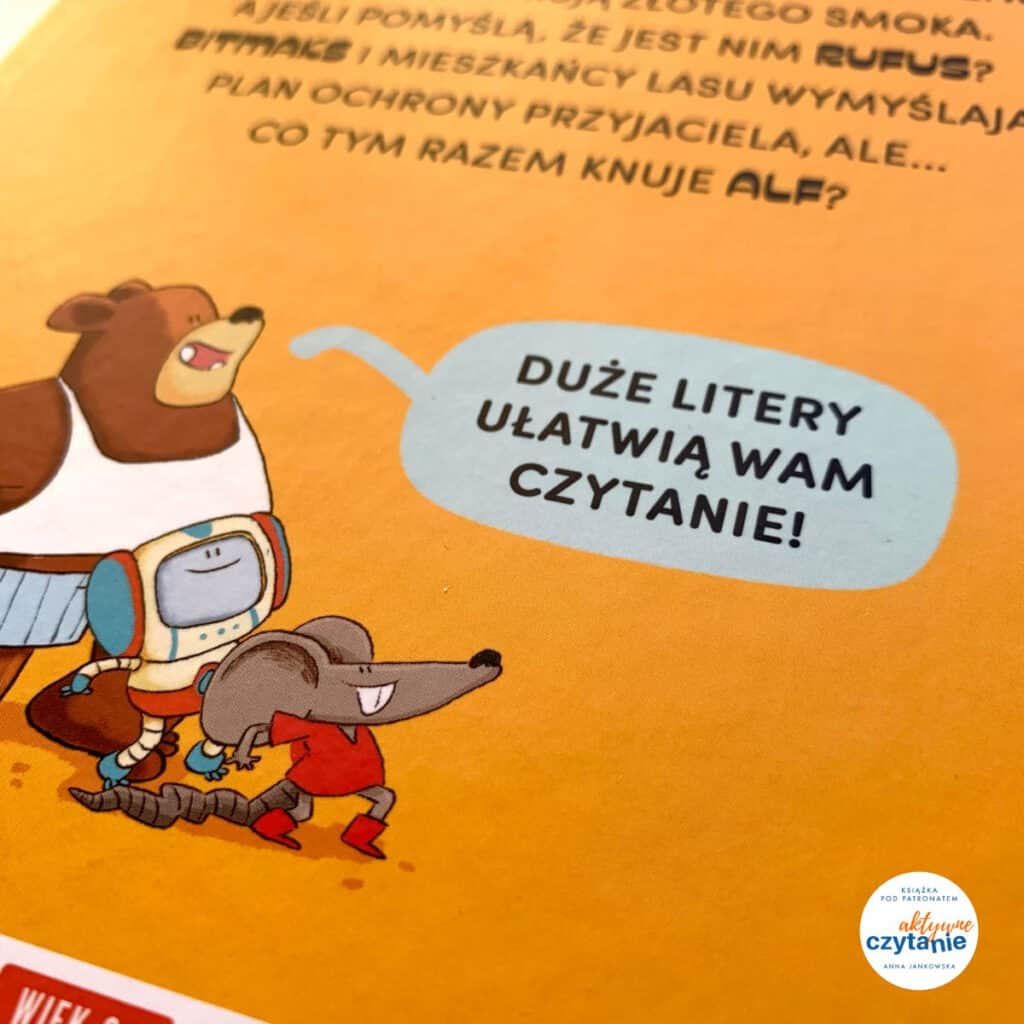 rufus zloty smok recenzja ksiazki dla dzieci komiks copons and forty debit