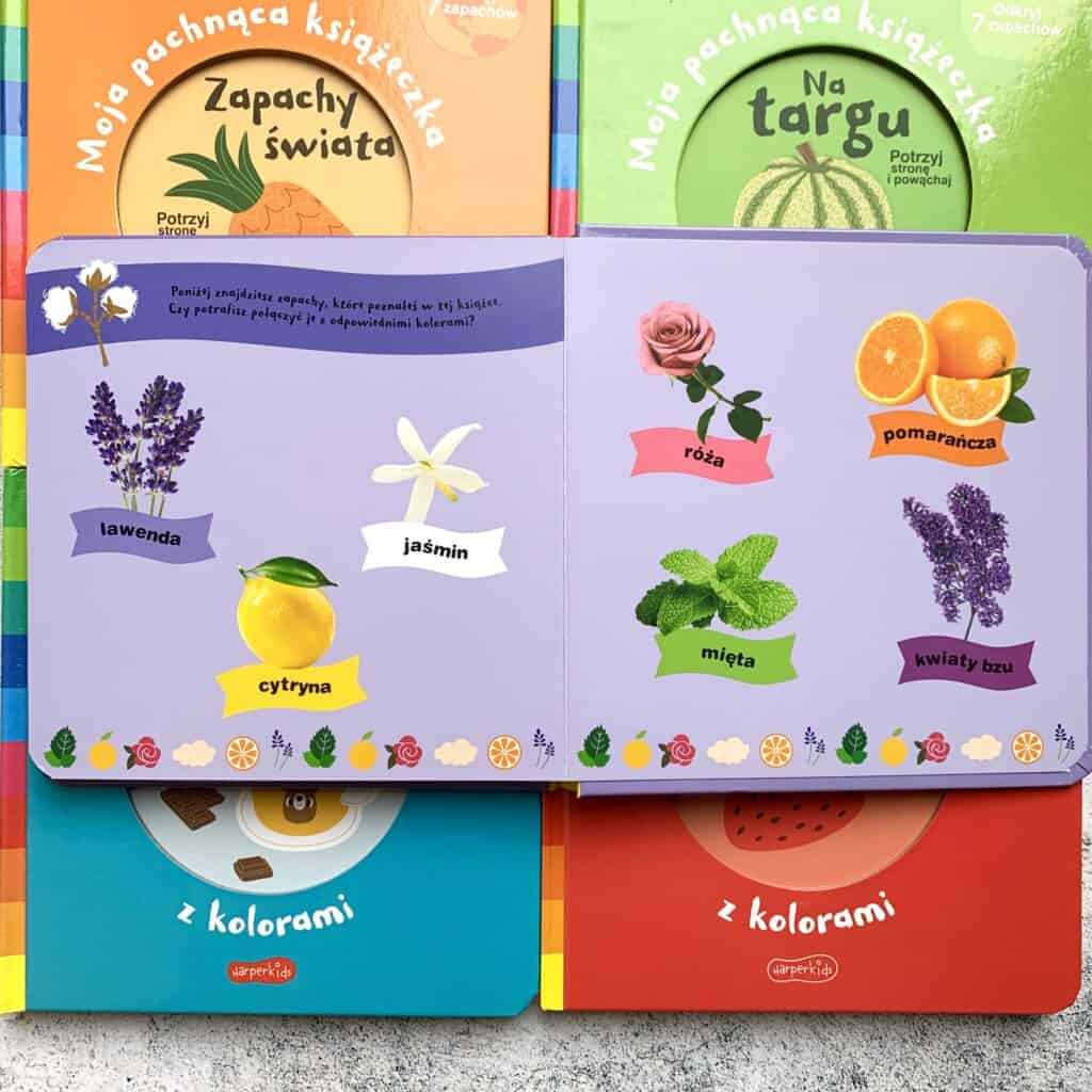 ogrod zapachowe ksiazki dla dzieci moja pachnaca ksiazeczka z kolorami recenzja