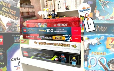 Książki + klocki Lego: Harry Potter, Ninjago, Jurassic World, Galaktyczna misja – Ameet