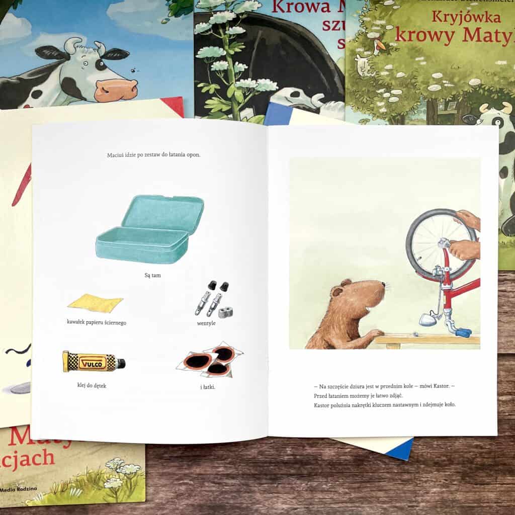 kastor naprawia rower majsterkuje recenzja ksiazki dla dzieci media rodzina aktywne czytanie-14