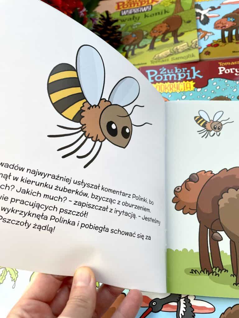 zubr pompik odkrycia cudowen pszczoly fantastyczne grzyby recenzja ksiazki dla dzieci