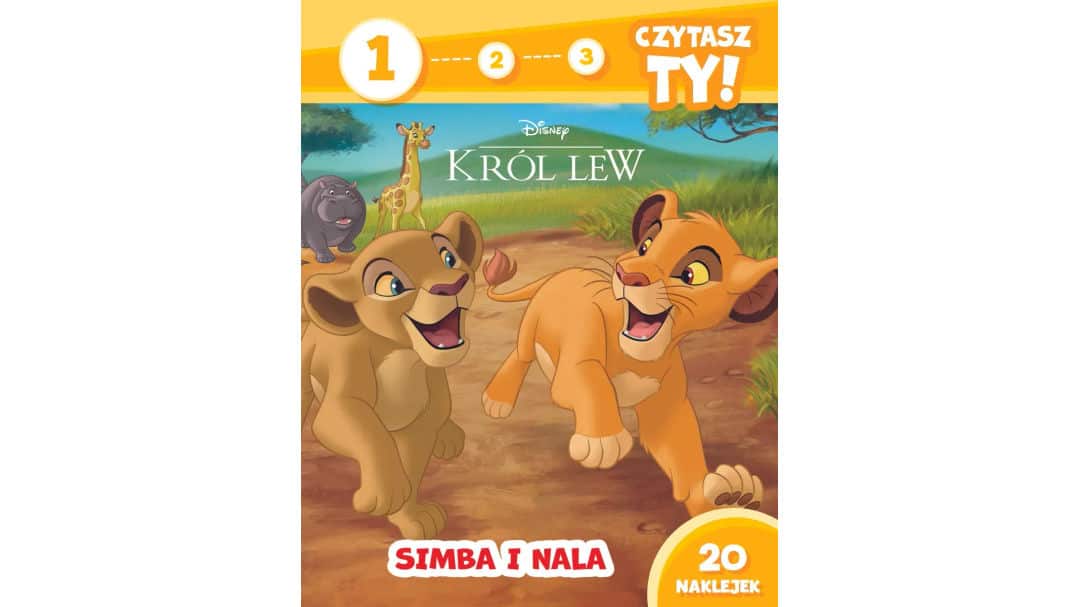 1, 2, 3, czytasz ty! Poziom 1. Simba i Nala. Disney Król Lew
