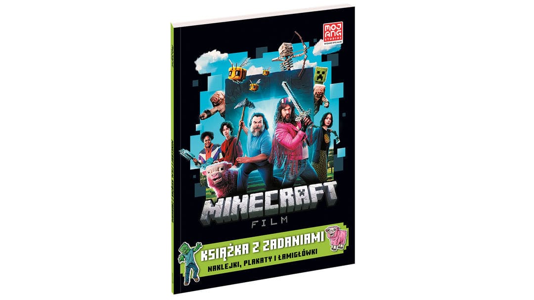 Minecraft. Film. Książka z zadaniami. Naklejki, plakaty i łamigłówki