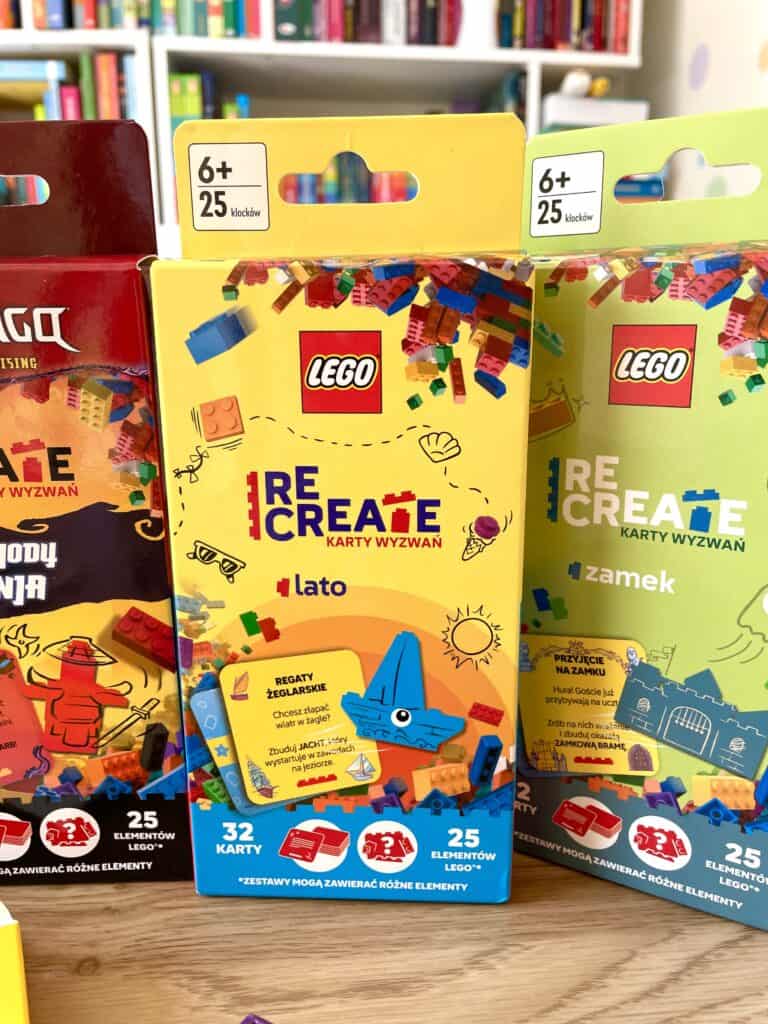 klocki-zestawy-lego-recreate-karty-wyzwan-lato-kosmos-zamek-przygody-ninja-zwierzeta-wydawnictwo-ameet-recenzja aktywne czytanie7