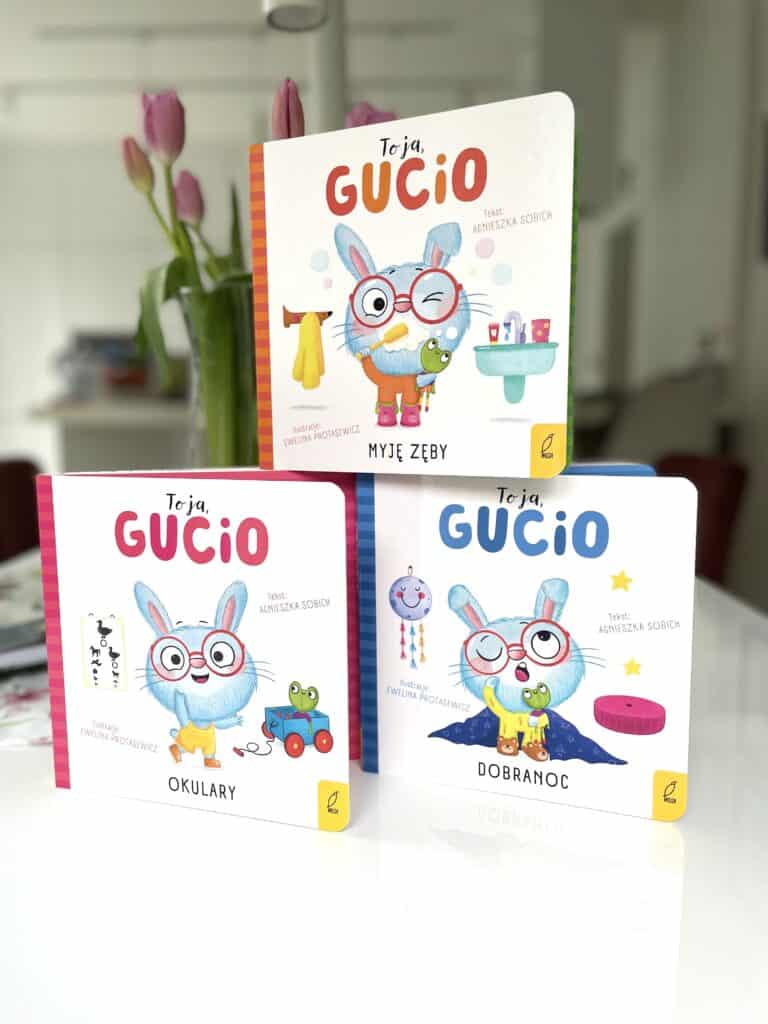 to-ja-gucio-okulary-to-ja-gucio-myje-zeby-to-ja-gucio-dobranoc-kartonowe-ksiazeczki-o-codziennosci-recenzja aktywne czytanie23