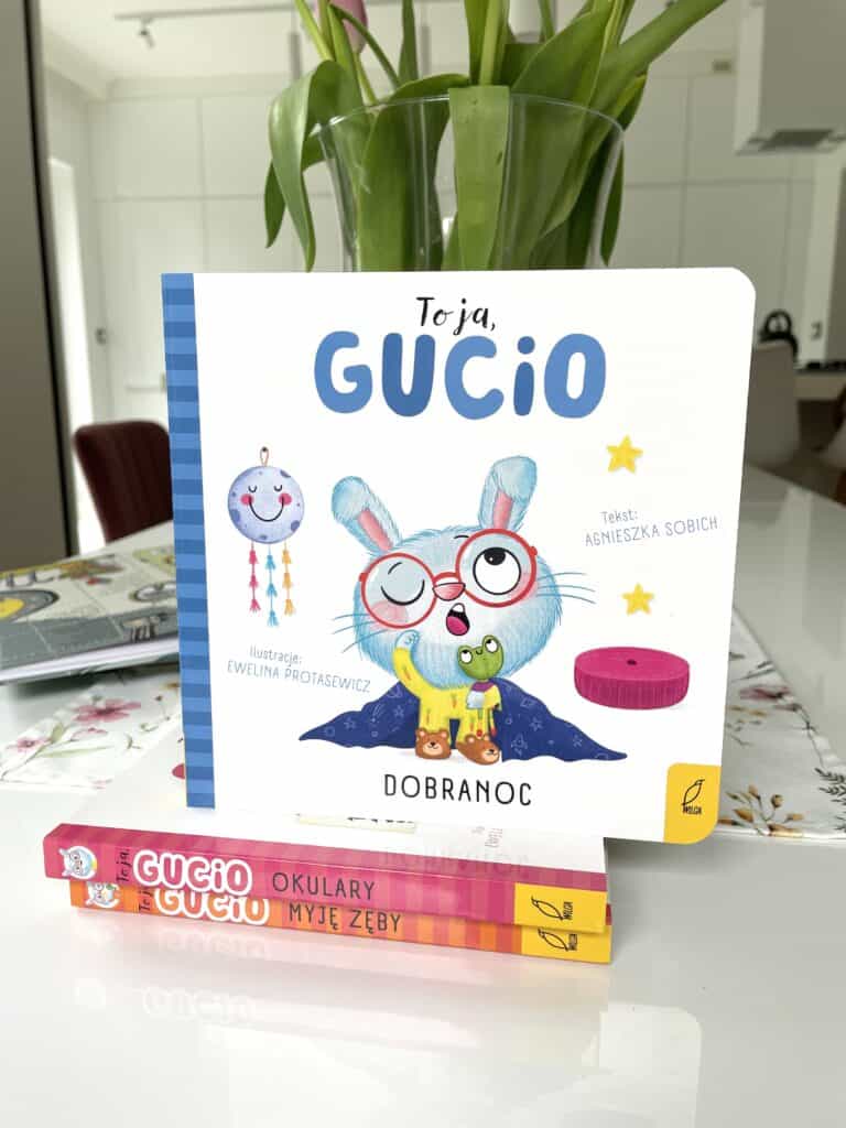 to-ja-gucio-okulary-to-ja-gucio-myje-zeby-to-ja-gucio-dobranoc-kartonowe-ksiazeczki-o-codziennosci-recenzja aktywne czytanie23
