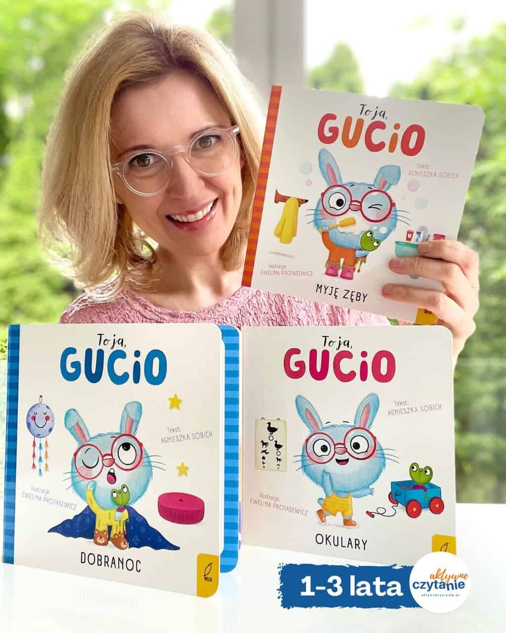 to-ja-gucio-okulary-to-ja-gucio-myje-zeby-to-ja-gucio-dobranoc-kartonowe-ksiazeczki-o-codziennosci-recenzja aktywne czytanie23