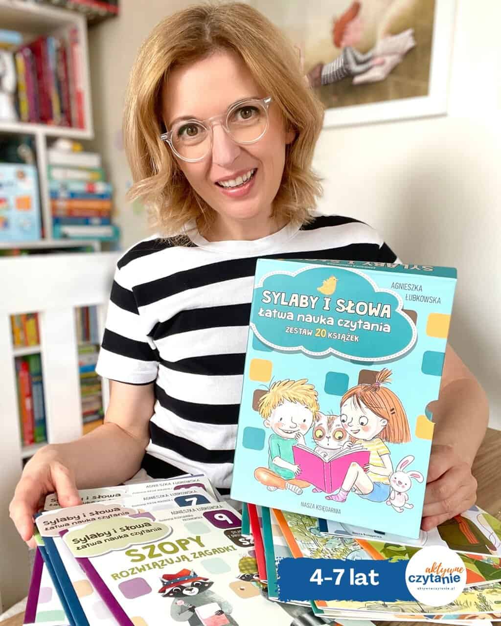 Sylaby i słowa. Łatwa nauka czytania metodą sylabową. Zestaw 20 książek 