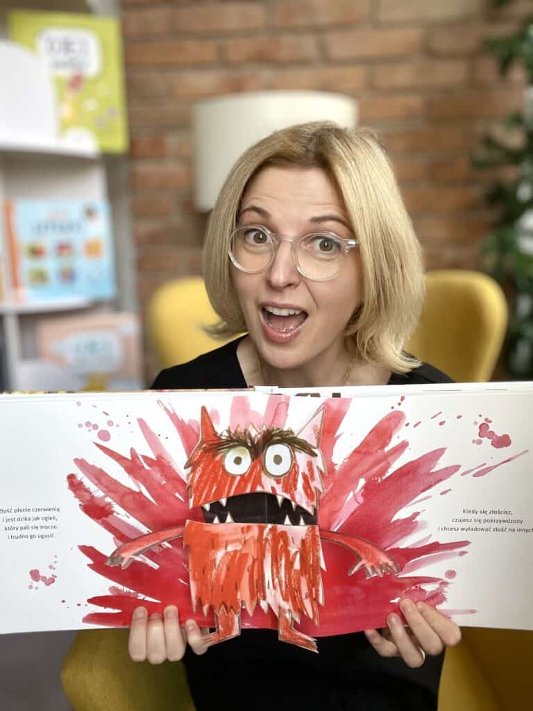 kolorowy potwor pop up recenzja ksiazki dla dzieci aktywne czytanie 1