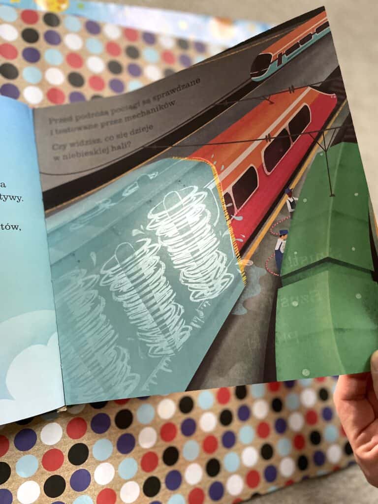 Kolos na torze wyścigowym, ilustracja z książki 