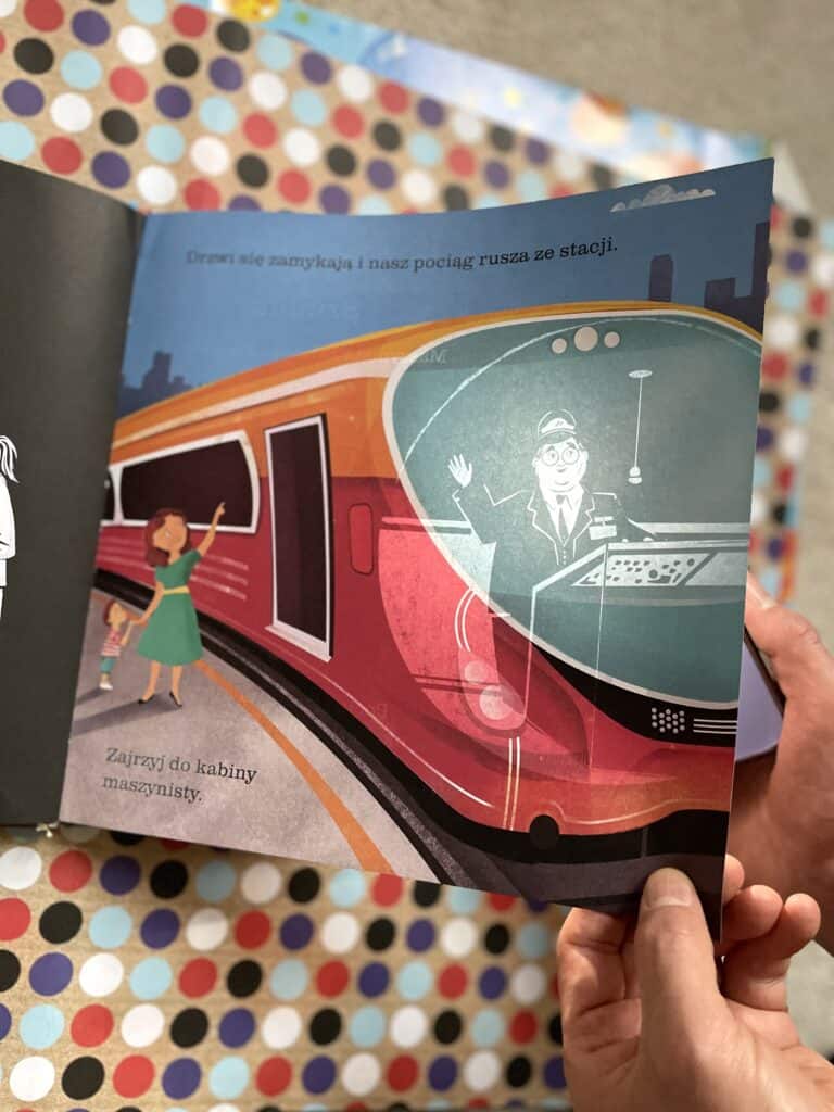 pociagi podswietl i odkryj recenzja ksiazki dla dzieci aktywne czytanie1