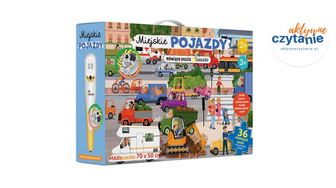 Miejskie pojazdy z&nbsp;puzzlami mówiącymi Kakadu