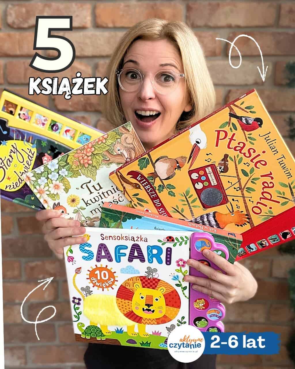 Sensoryczne, grające i pop-up książki dla dzieci 2-6 lat. Wydawnictwo AWM