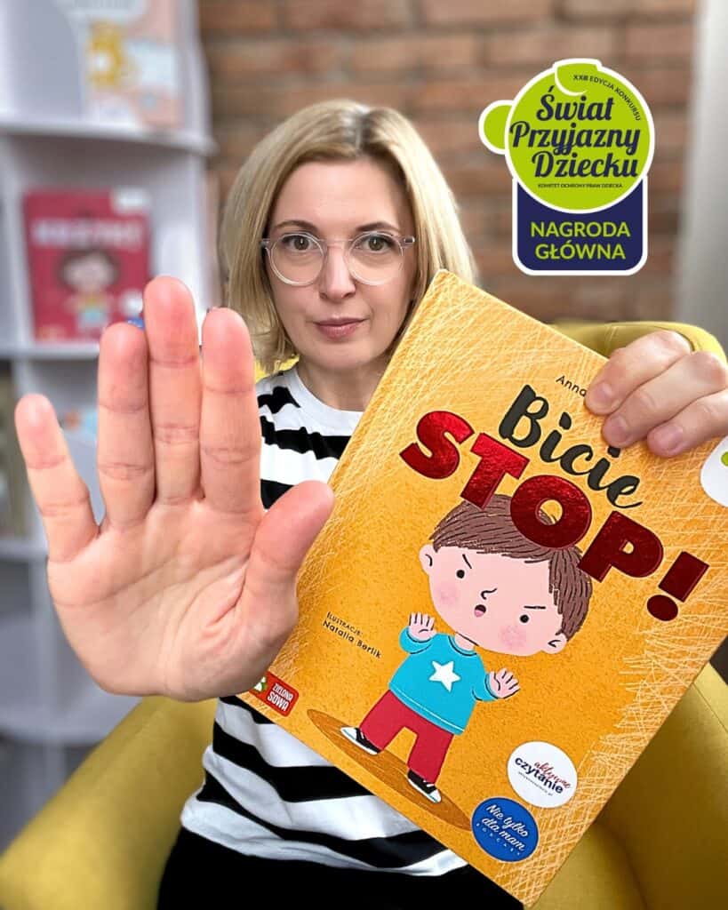 bicie-stop-ta-ksiazka-to-skuteczny-sposob-na-agresje-u-dzieci-w-wieku-przedszkolnym nagroda swiat przyjazny dziecku