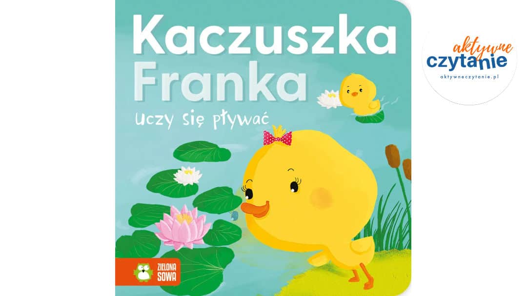 Kaczuszka Franka uczy się pływać