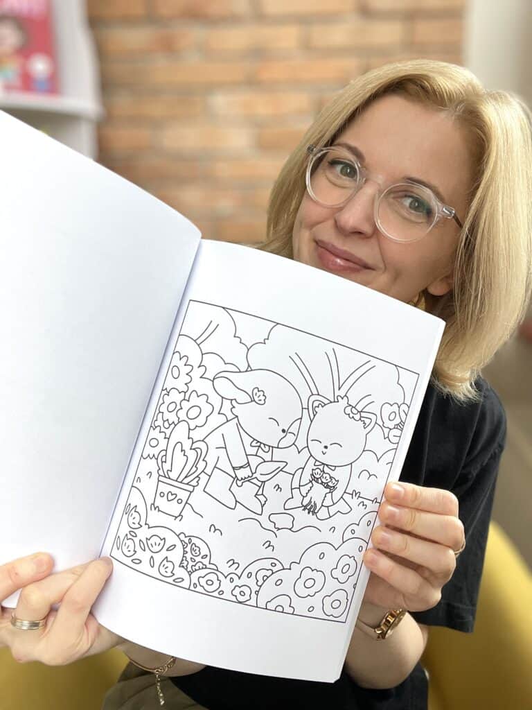 kocham cie czule kolorowanka recenzja ksiazki dla dzieci aktywne czytanie mamania 1