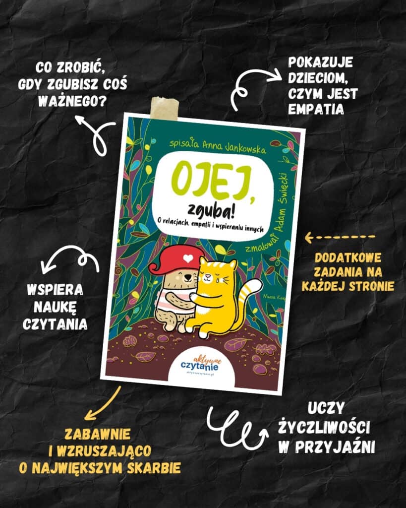 ojej zguba recenzja ksiazki dla dzieci aktywne czytanie plus