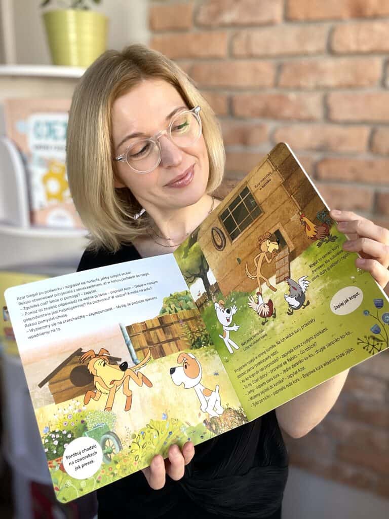 reksio-na-wsi-edukacyjna-ksiazka-dla-dzieci-3-6-lat-ma-30-okienek-recenzja aktywne czytanie10 pedagog poleca