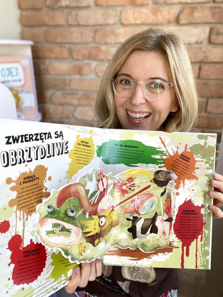 beki smarki pierdy ksiazki pop up obrzydliwy swiat zwierzat aktywne czytanie recenzja 1