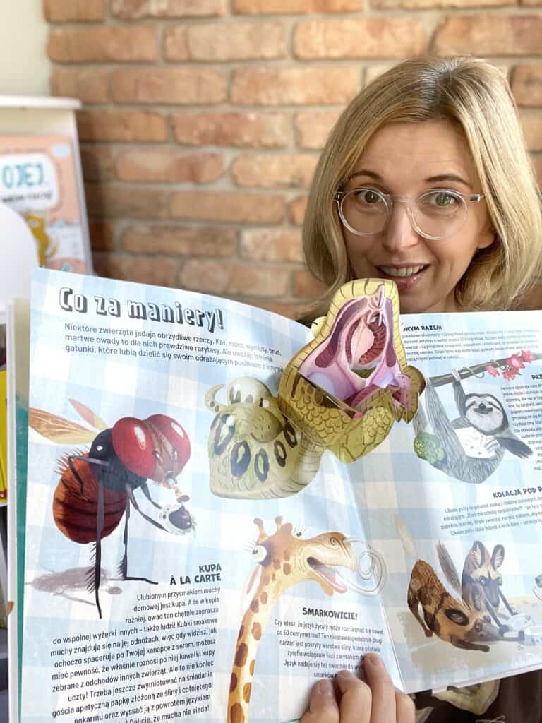 beki smarki pierdy ksiazki pop up obrzydliwy swiat zwierzat aktywne czytanie recenzja 1