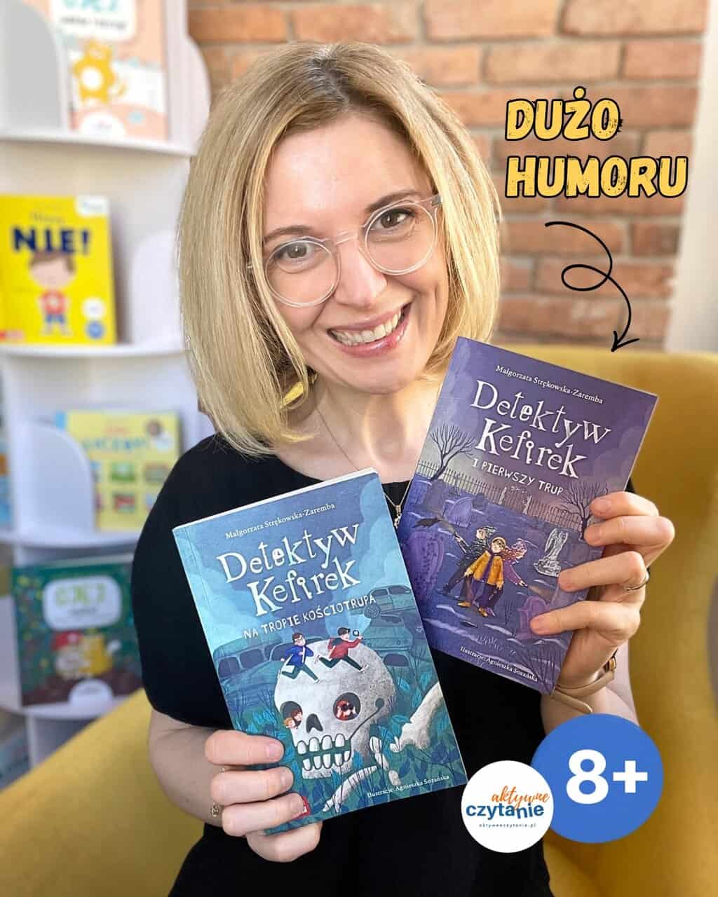 Detektyw Kefirek. Recenzja książki dla dzieci 8-12 lat. Wydawnictwo Zielona Sowa