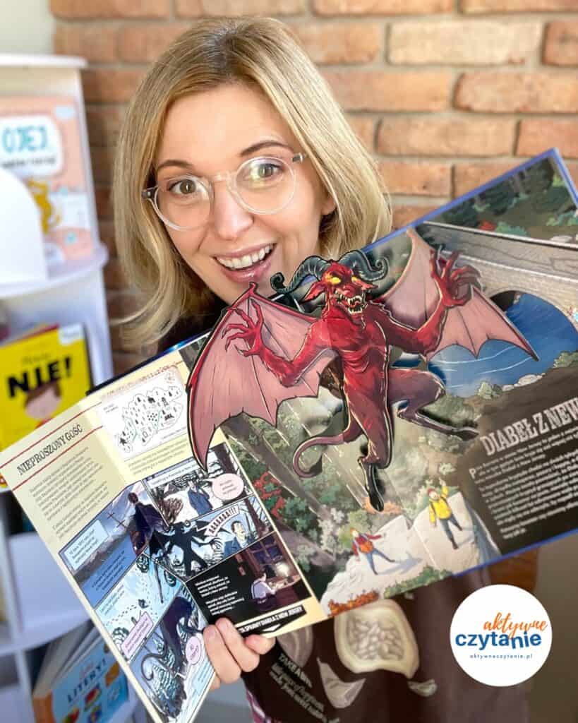 kryptydy przewodnik po swiecie potworow pop up aktywne czytanie ksiazki dla dzieci2