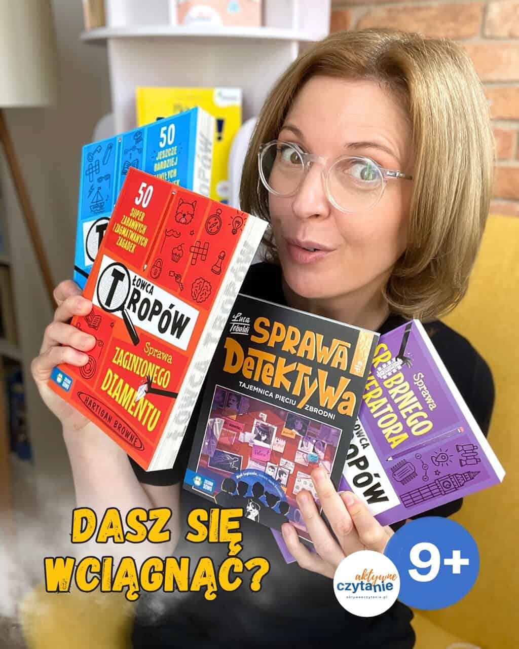 „Łowca tropów” i&nbsp; „Sprawa dla detektywa”. Książki z&nbsp;zagadkami do&nbsp;rozwiązania. Zielona Sowa