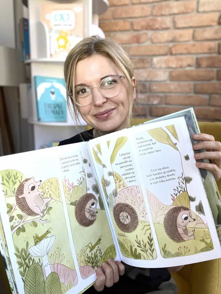 w-brzozowym-zagajniku-jez-hubert-zazdrosc-o-mlodsze-rodzenstwo-recenzja-ksiazki-dla-dzieci aktywne czytanie3