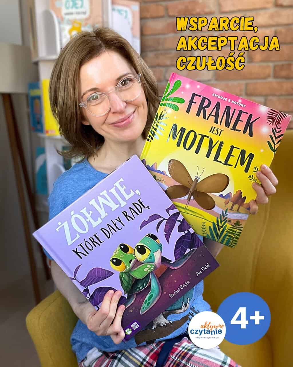 „Żółwie, które dały radę” i&nbsp;„Franek jest motylem”. Piękne książki Wydawnictwo Zielona Sowa