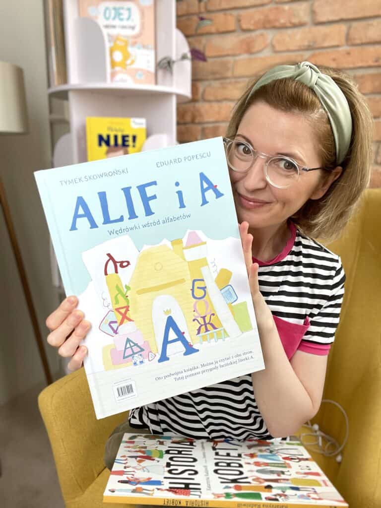 alif-i-a-wedrowki-wsrod-alfabetow-dwustronna-ksiazka-dla-dzieci-wydawnictwo-muchomor aktywne czytanie8