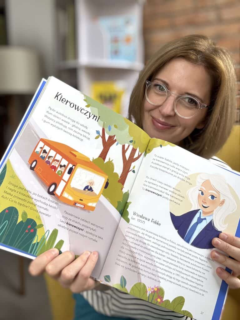 duzo-krzyku-o-kobiety-w-jezyku-feminatywy-zielona-sowa-recenzja-ksiazki-dla-dzieci aktywne czytanie2