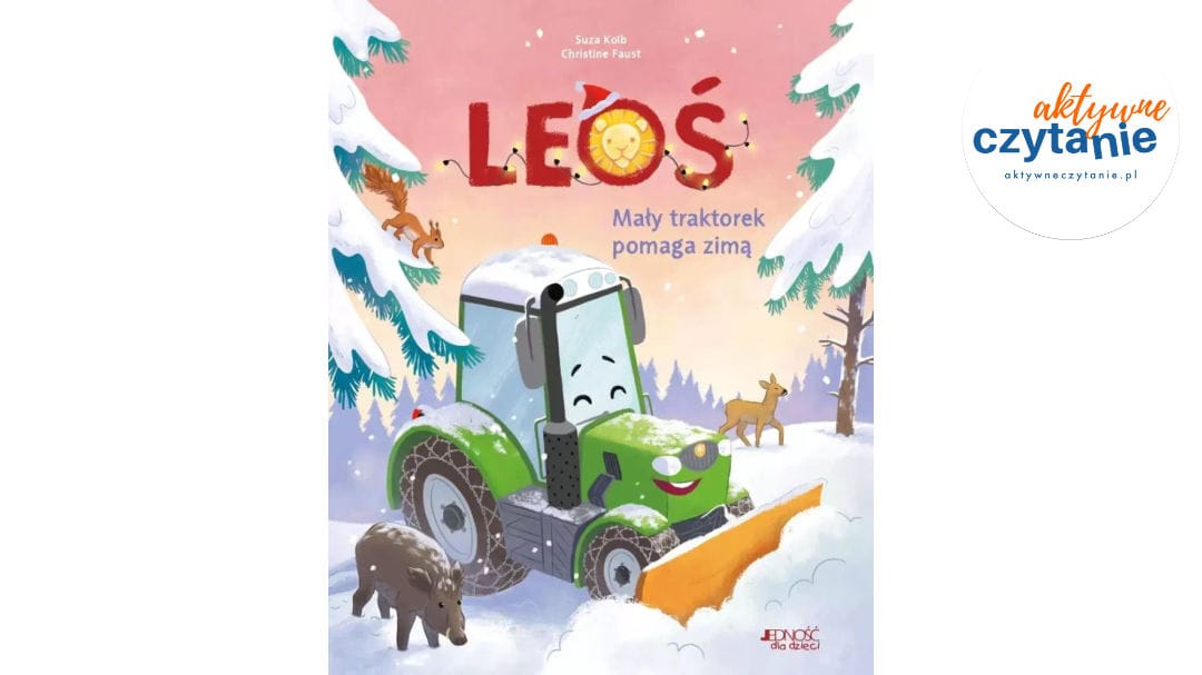 Leoś. Mały traktorek pomaga zimą