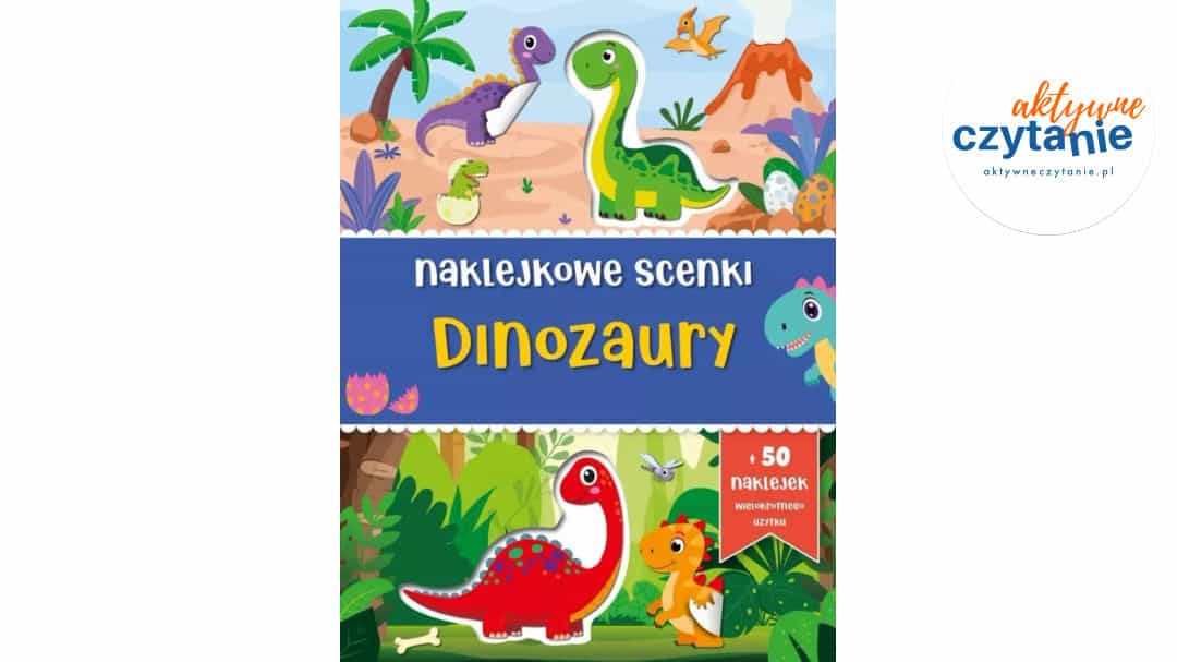 Naklejkowe scenki. Dinozaury