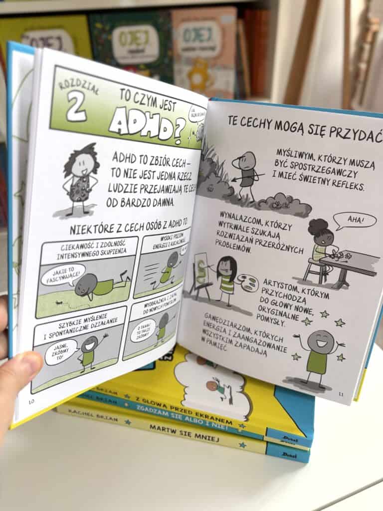 Adhd jak sobie radzic w neuroroznorodnym swiecie wydawnictwo debit recenzja ksiazki dla dzieci aktywne czytanie3