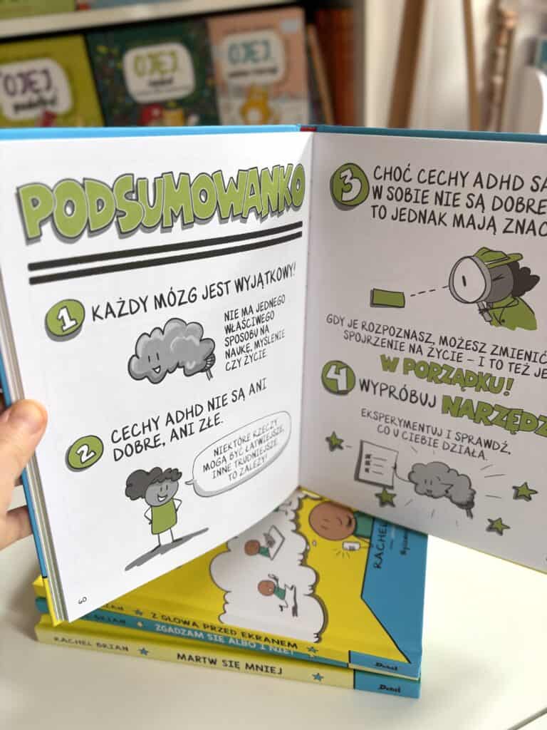 Adhd jak sobie radzic w neuroroznorodnym swiecie wydawnictwo debit recenzja ksiazki dla dzieci aktywne czytanie6