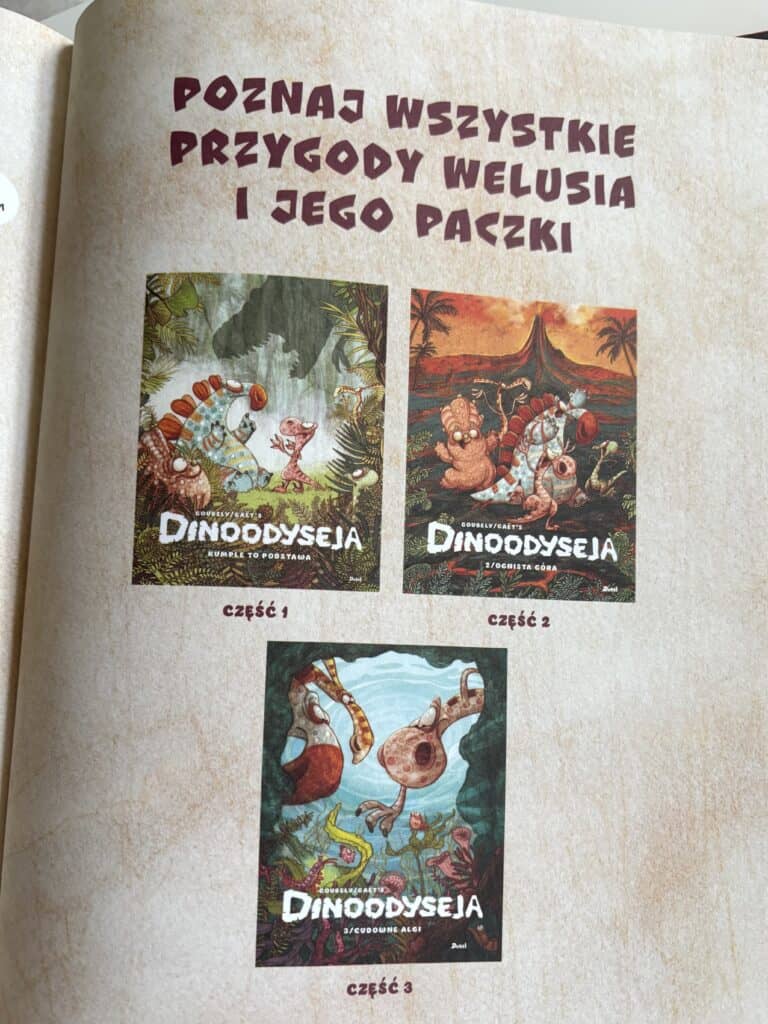Dinodyseja cudowne algi tom 3 wydawnictwo debit recenzja ksiazki dla dzieci aktywne czytanie7