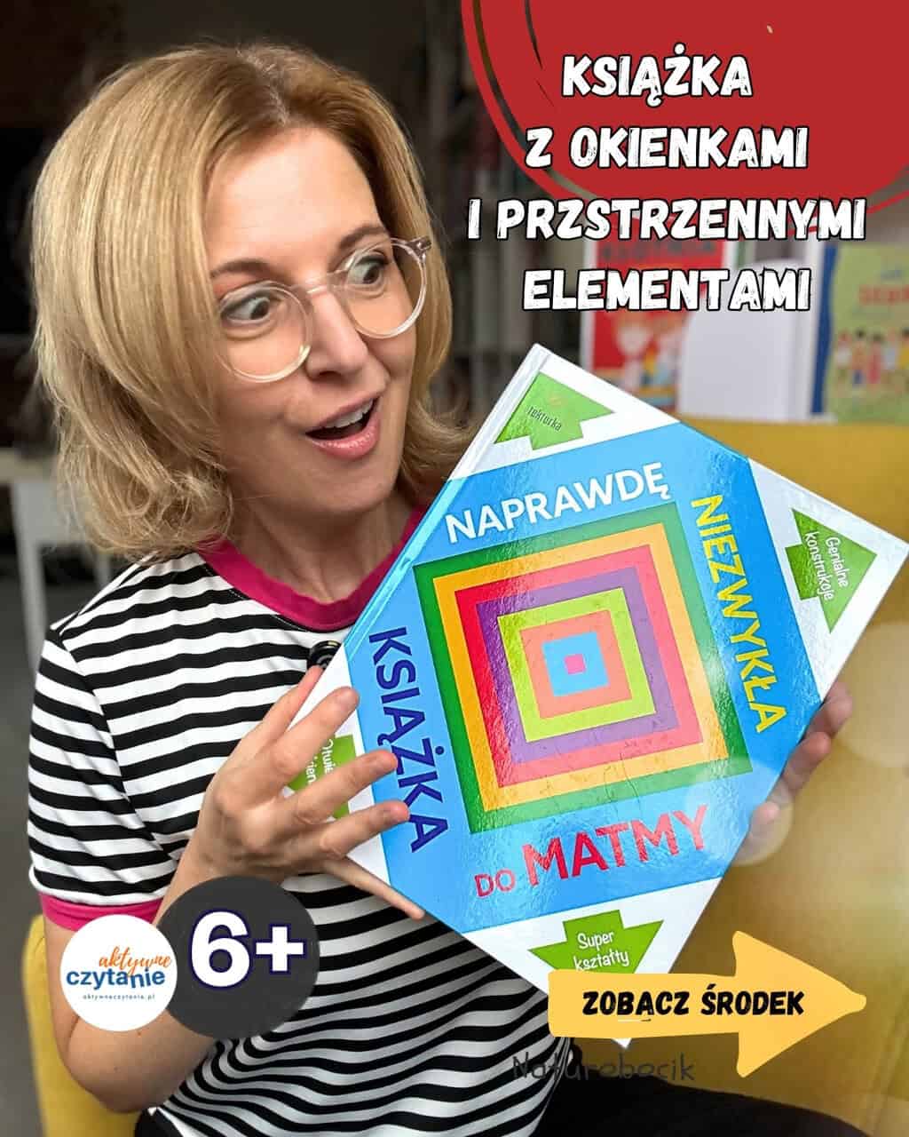 ”Naprawdę niezwykła książka do&nbsp;matmy” z&nbsp;okienkami i&nbsp;ruchomymi elementami dla dzieci 6-8 lat