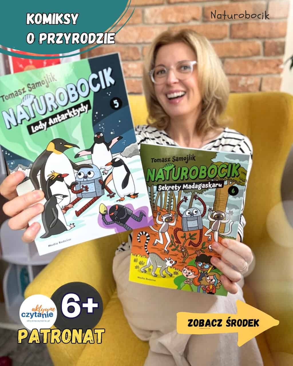 ”Naturobocik. Lody Antarktydy” i&nbsp;”Sekrety Madagaskaru” Edukacyjne komiksy dla dzieci 6-9 lat