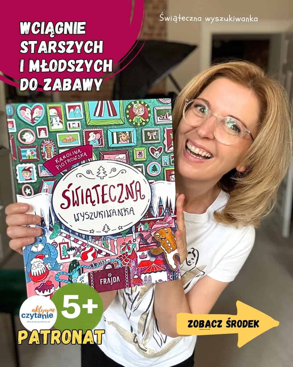 ”Świąteczna wyszukiwanka” dla dzieci 5-10 lat z&nbsp;Wydawnictwa Frajda