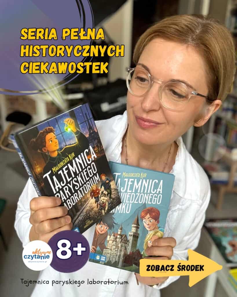 Tajemnica paryskiego laboratorium zielona sowa recenzja ksiazki dla dzieci aktywne czytanie1